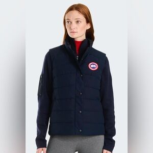 CANADA GOOSE Women’s Atlantic Navy Blue Freestyle Vest, Size MEDIUM